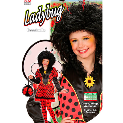 Widmann SRL Lieveheersbeestje pak kind Roos