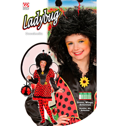 Widmann SRL Lieveheersbeestje pak kind Roos