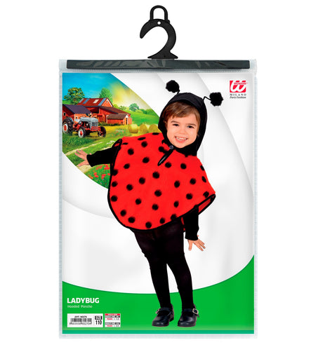 Widmann SRL Lieveheersbeestje poncho kinderen