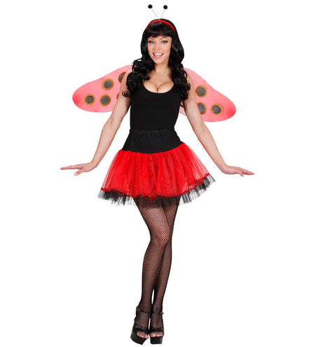 Widmann SRL Lieveheersbeestje vleugels met voelsprieten