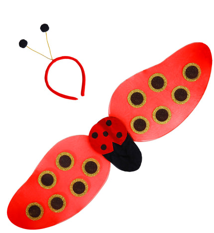 Widmann SRL Lieveheersbeestje vleugels met voelsprieten