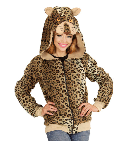 Widmann SRL Luipaard truien met ritssluiting