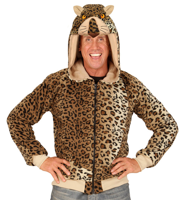 Widmann SRL Luipaard truien met ritssluiting