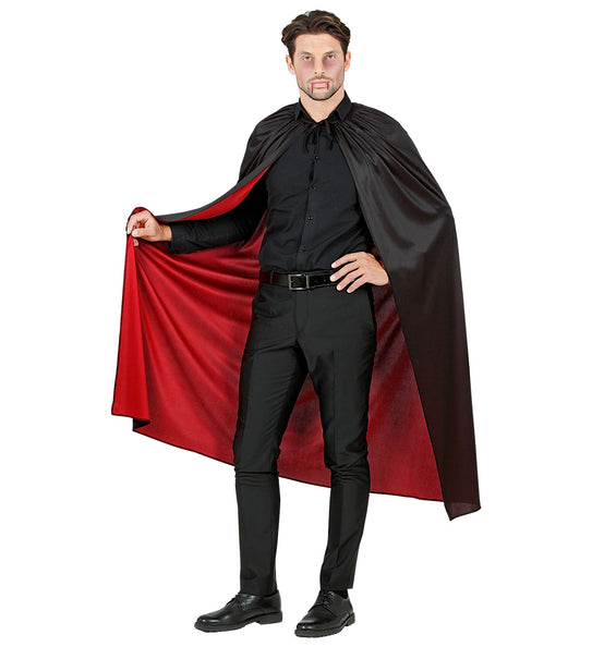 Widmann SRL Luxe dubbelzijdige cape zwart rood