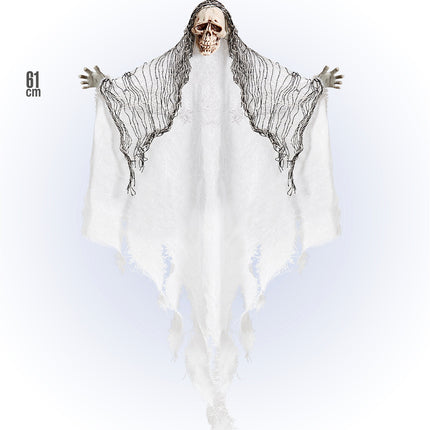 Widmann SRL Magere Hein decoratie wit 61cm