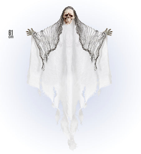 Widmann SRL Magere Hein decoratie wit 61cm