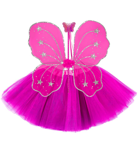 Widmann SRL Magische fee setjes donker roze