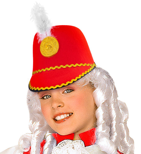 Widmann SRL Majorette hoed rood kind