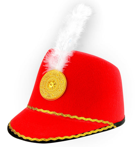 Widmann SRL Majorette hoed rood kind