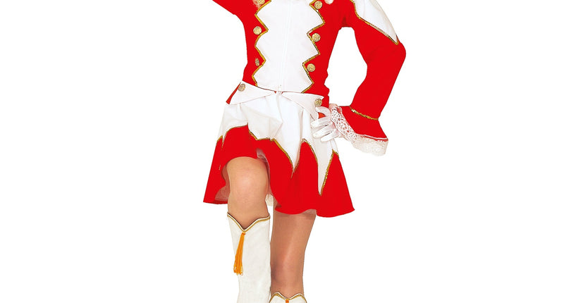 Widmann SRL Majorette kostuum Ellis kind rood