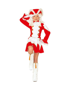 Widmann SRL Majorette kostuum Ellis kind rood
