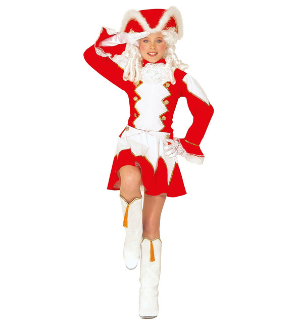 Widmann SRL Majorette kostuum Ellis kind rood