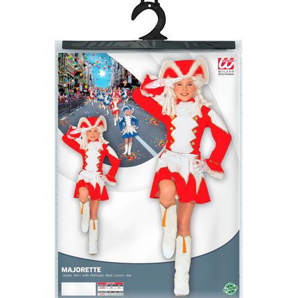 Widmann SRL Majorette kostuum Ellis kind rood