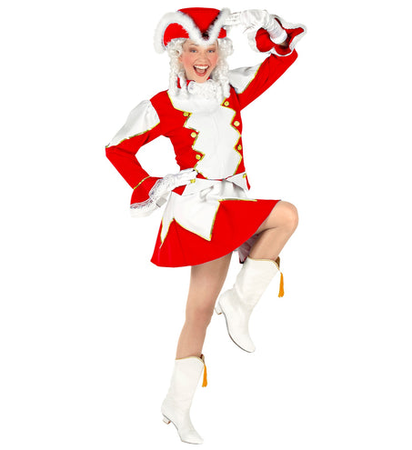 Widmann SRL Majorette kostuum Stacy dames rood