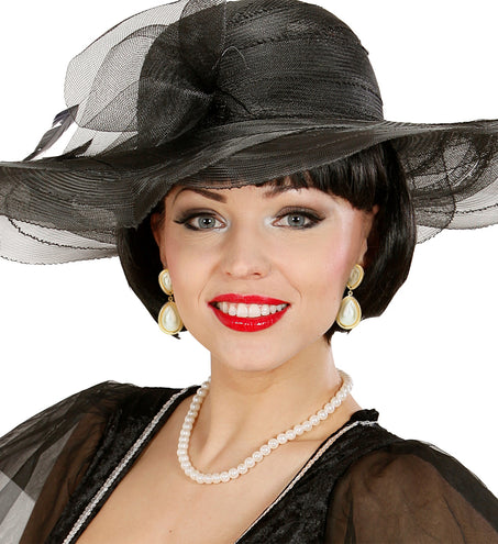 Widmann SRL Marilyn Monroe parel ketting en oorbellen