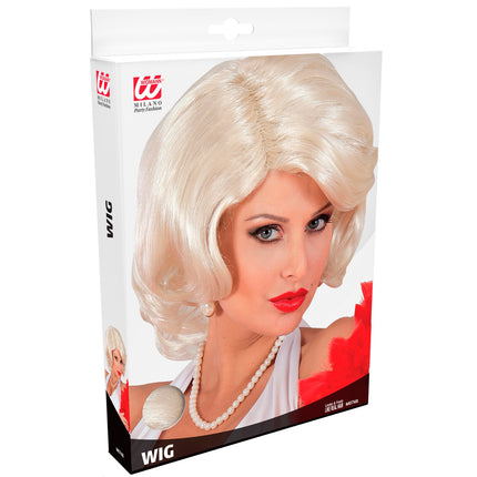 Widmann SRL Marilyn Monroe pruik wit