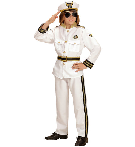 Widmann SRL Marine kapitein kostuum kind 140cm