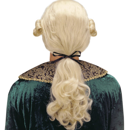 Widmann SRL Markies pruik Graaf Nelson in blond