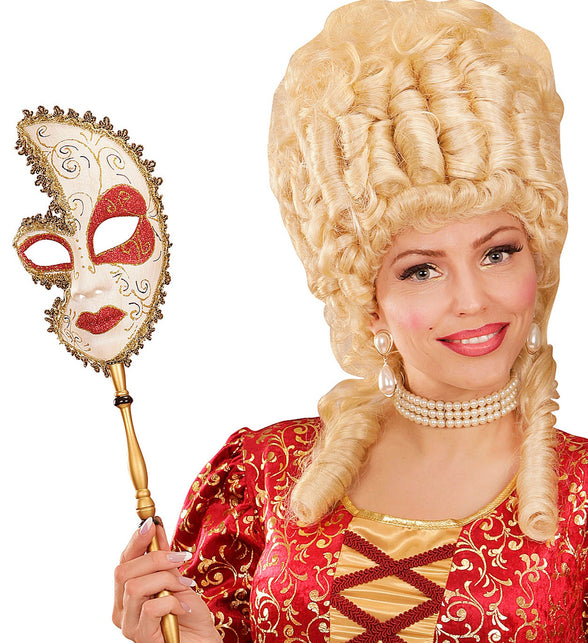 Widmann SRL Markiezen masker op stokje