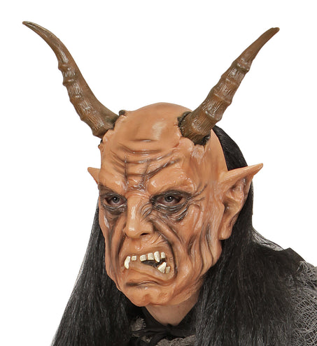 Widmann SRL Masker duivel met hoorns en haar