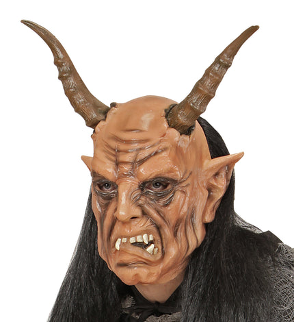 Widmann SRL Masker duivel met hoorns en haar
