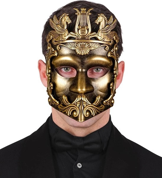 Widmann SRL Masker grieks/romeins goud Maud