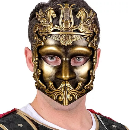 Widmann SRL Masker grieks/romeins goud Maud