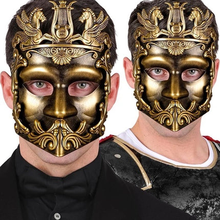 Widmann SRL Masker grieks/romeins goud Maud