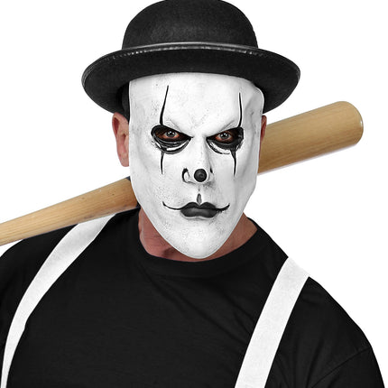 Widmann SRL Masker griezel clown met bolhoed