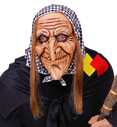 Widmann SRL Masker heks met haar en hoofddoek