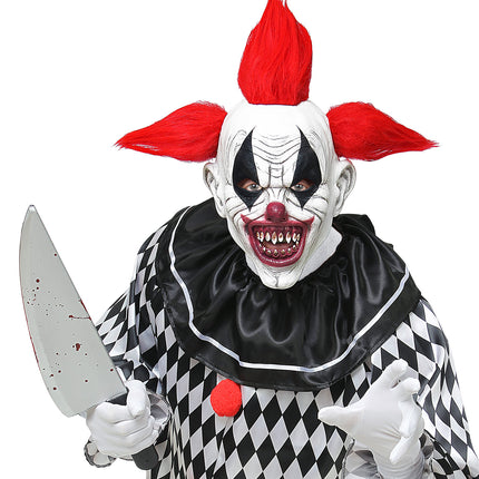 Widmann SRL Masker horror clown Wessel met haar