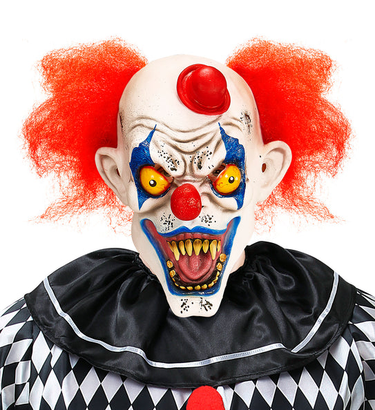 Widmann SRL Masker killer clown met rode haren
