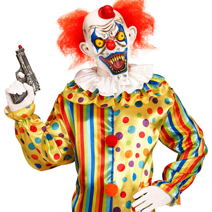 Widmann SRL Masker killer clown met rode haren