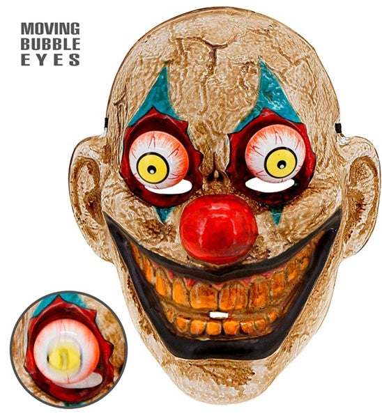 Widmann SRL Masker met wiebelende ogen clown Sem