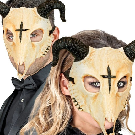 Widmann SRL Masker ram schedel satanisch Niek