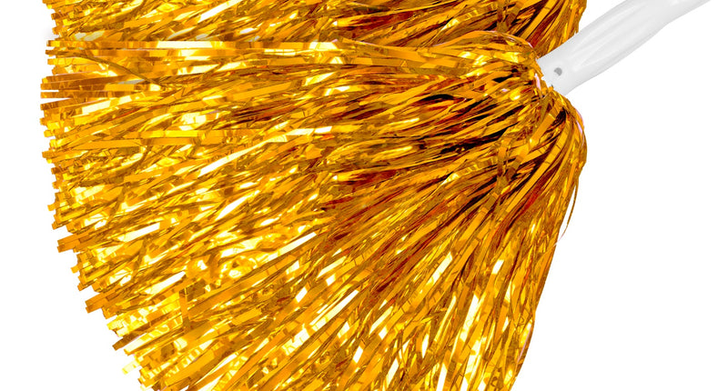 Widmann SRL Metallic pompons set goud