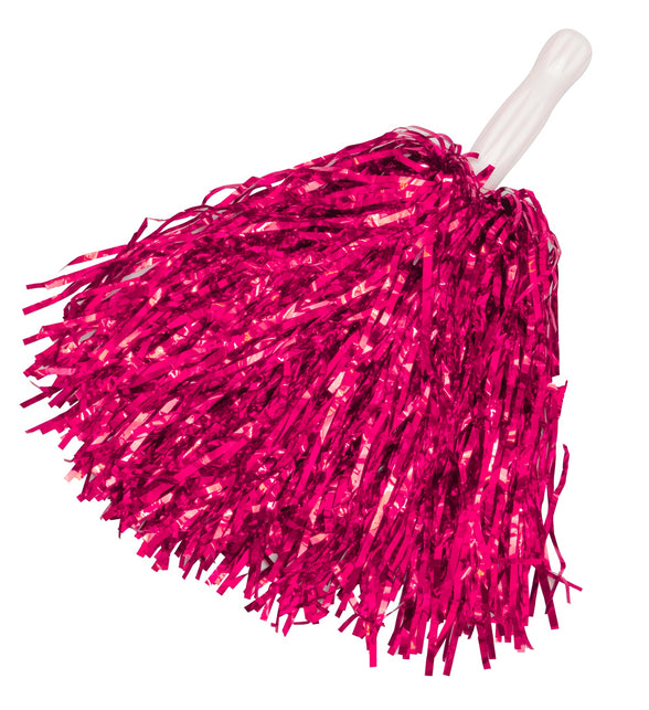 Widmann SRL Metallic pompons set roze
