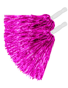 Widmann SRL Metallic pompons set roze