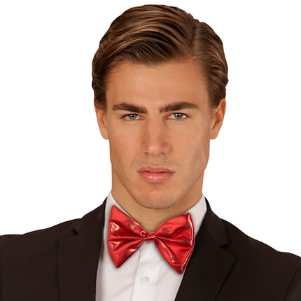 Widmann SRL Metallic rode party strikjes