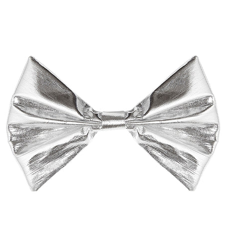 Widmann SRL Metallic zilveren strikjes