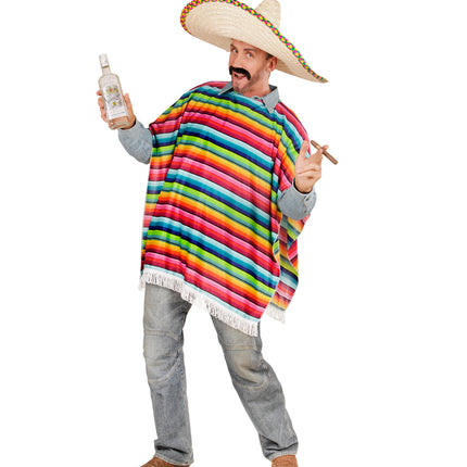 Widmann SRL Mexicaanse poncho volwassenen