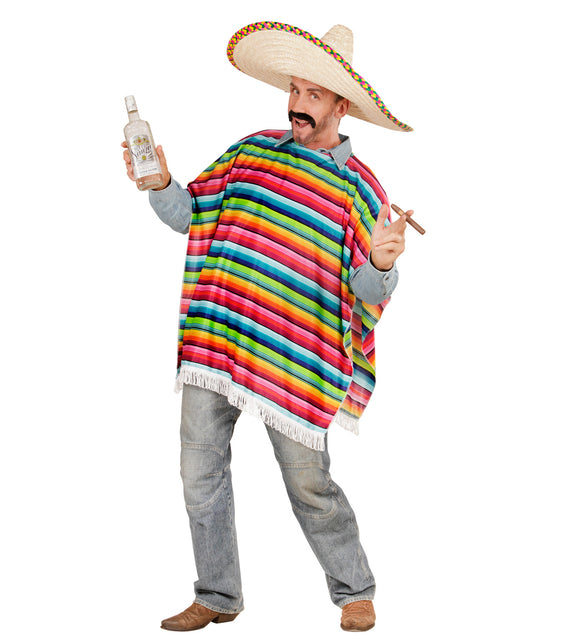 Widmann SRL Mexicaanse poncho volwassenen