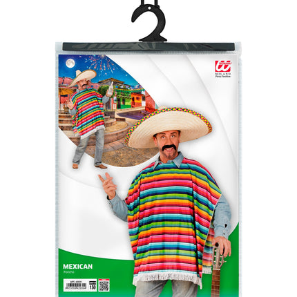 Widmann SRL Mexicaanse poncho volwassenen