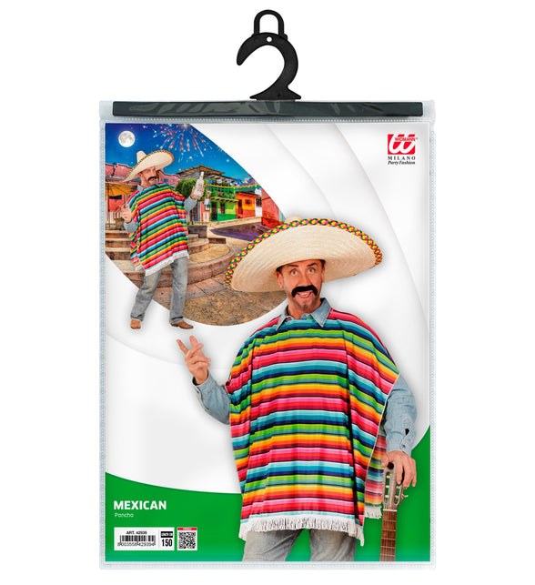 Widmann SRL Mexicaanse poncho volwassenen