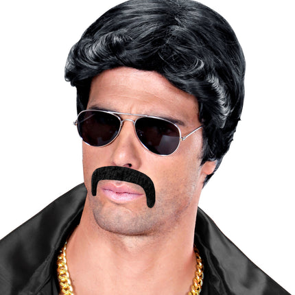 Widmann SRL Mexicaanse snor Macho zwart