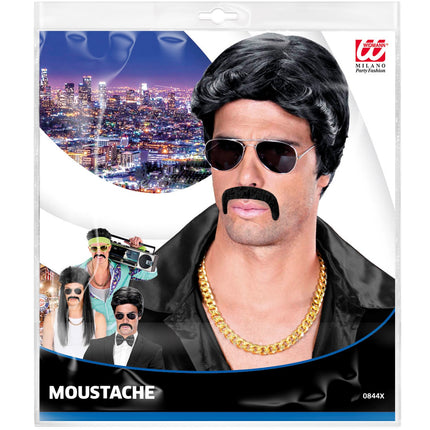 Widmann SRL Mexicaanse snor Macho zwart