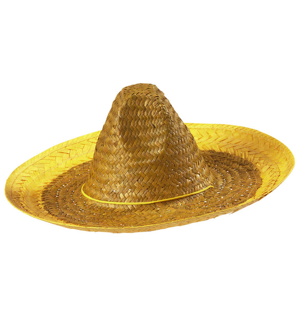 Widmann SRL Mexicaanse sombrero geel