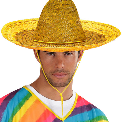 Widmann SRL Mexicaanse sombrero geel