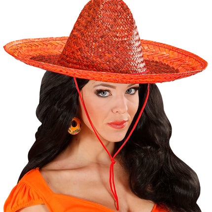 Widmann SRL Mexicaanse sombrero oranje