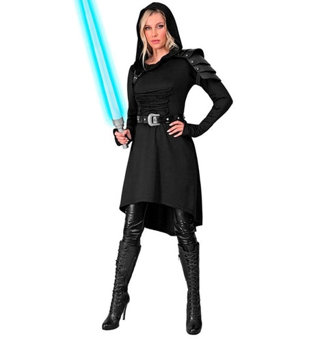 Widmann SRL Middeleeuwse gotische jurk met kap zwart Ilse